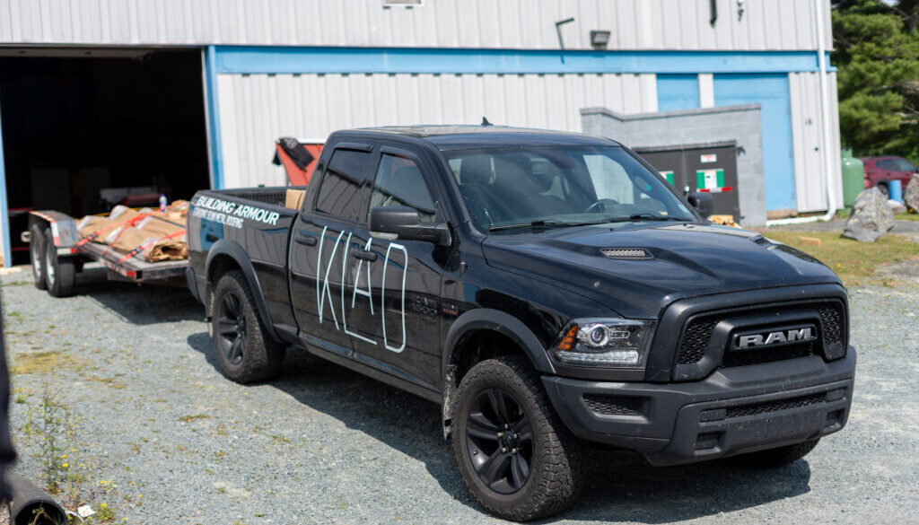 Klad Building Armour in Liverpool, Nova Scotia, manufactures standing seam steel roof panels.